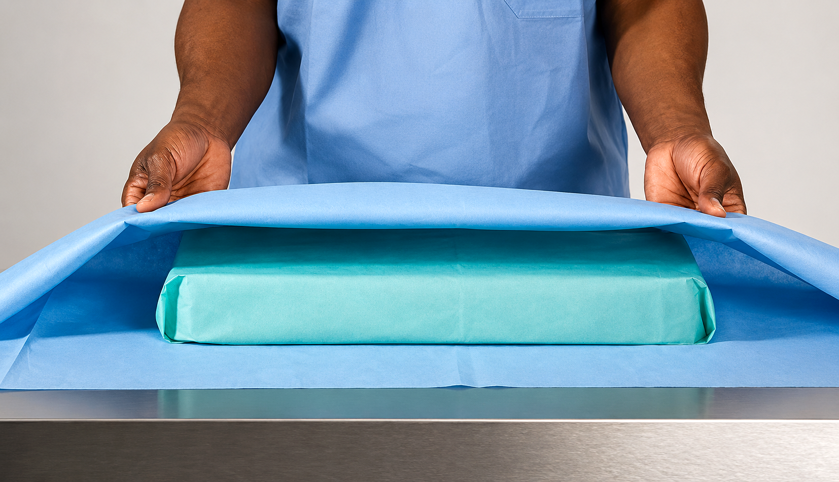 Papel Crepado — Invólucro de Esterilização